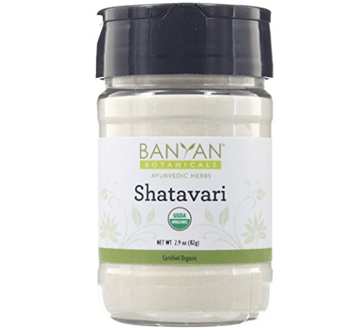 Banyan Botanicals Shatavari Powder, USDA Organic, Spice Jar, Asparagus Racemosus, Rejuvenative for Vata and Pitta that Promotes Vitality and Strength.