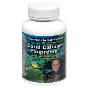 Coral Calcium Supreme 1000mg Formulated and Endorsed by Bob Barefoot 90 caps NEW Improved Formula