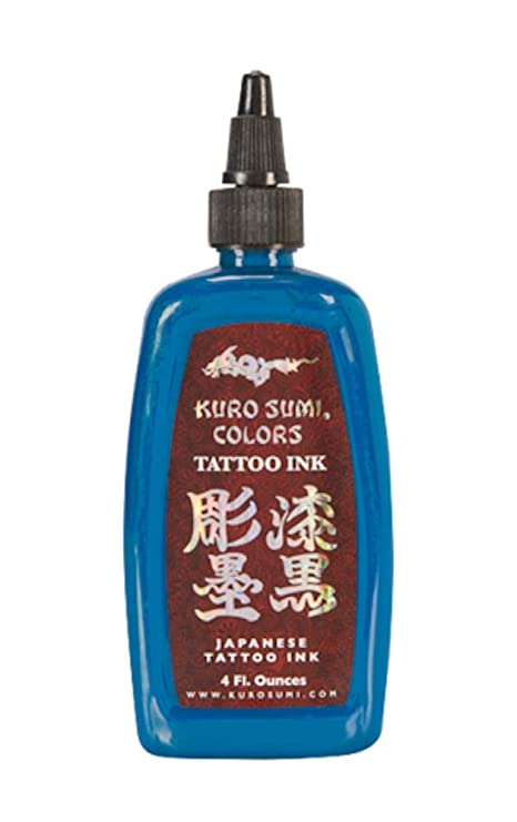 Kuro Sumi Tattoo Ink - Kamikaze Blue 1/2 oz