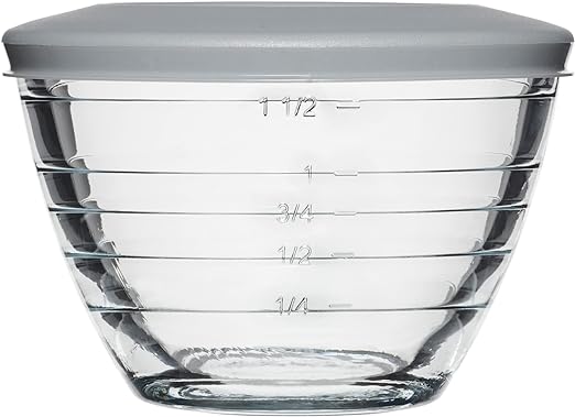 Anchor Hocking Glass 6 Piece 2 Cup 4-in-1 PREP Bowls