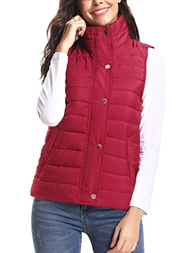 iClosam Women's Winter Puffer Vest Lightweight Packable Down Vest Quilted Jacket Coat