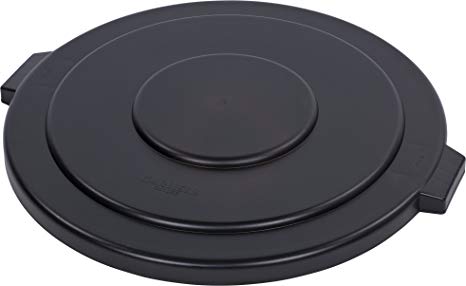 Carlisle 34105603 Bronco Round Waste Container Lid, 55 gal, Black