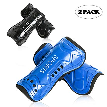 cGy Youth Soccer Shin Guards, Kids Soccer Shin Pads, Various Styles of Breathable and Lightweight Child Calf Protective Gear Soccer Equipment for 3-15 Years Old Boys Girls Teenagers Kids