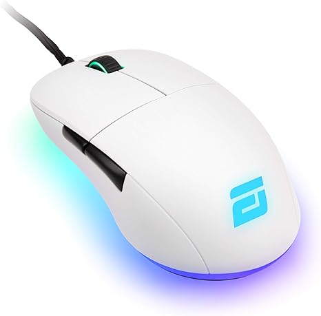 ENDGAME GEAR XM1 RGB Gaming Mouse - PMW3389 Sensor - RGB Lighting - 50 to 16,000 CPI - 5 Buttons - 60M Switches - White