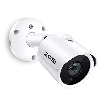 ZOSI FHD 2MP 1080P Security PoE Camera,1920X1080 Resolution,30M IR Night Vision,IP66 Weatherproof Surveillance Bullet IP Camera Outdoor Indoor, Support Motion Detection and Remotely View