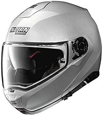Nolan N100-5 Motorcycle Helmet Platinum Silver Large