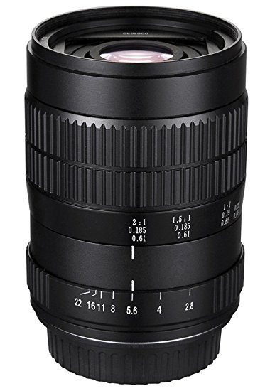 Oshiro 60mm f/2.8 2:1 LD UNC Ultra-Macro Lens for Canon EOS 70D, 60D, 60Da, 50D, 7D, 6D, 5D, 5DS, 1Ds, T6s, T6i, T5i, T5, T4i, T3i, T3, T2i, T1i and SL1 Digital SLR Cameras