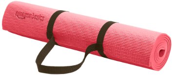 AmazonBasics 1/4-Inch Yoga and Exercise Mat with Carrying Strap