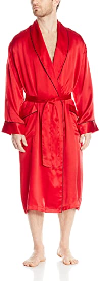 Geoffrey Beene Men's Silk Shawl Collar Robe