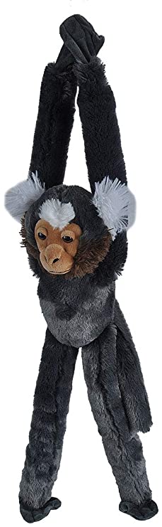 Wild Republic Marmoset Monkey Plush Toy, Stuffed Animal, Plush Toy, Kids Gifts, Hanging, 22"