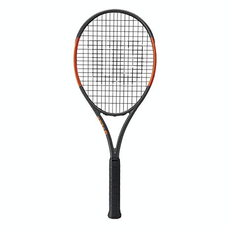 Wilson Burn 100S (Spin) 18x16 Countervail (CV) Black with Orange Trim Midplus Tennis Racquet Strung with Custom Colors (Kei Nishikori’s Racket)