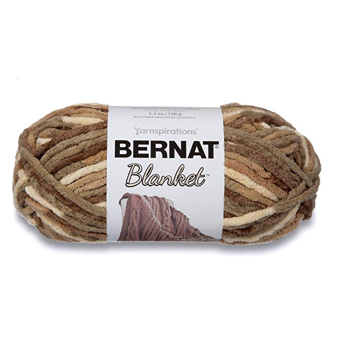 Bernat Blanket Super Bulky Yarn, 5.3oz, Guage 6 Super Bulky, Sonoma