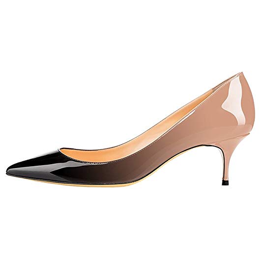June in Love Women's Low Heels Shoes Pointy Toe Daily Pumps