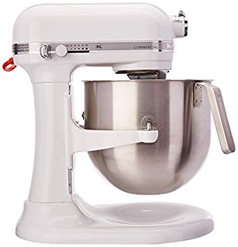 KitchenAid Commercial RKSM8990WH Refurbished 8-Quart Stand Mixer with Bowl Lift, White