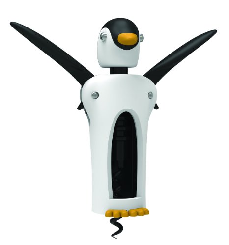 True  by True Fabrications Soft-Touch Giftable Penguin Shaped Corkscrew Wine Opener