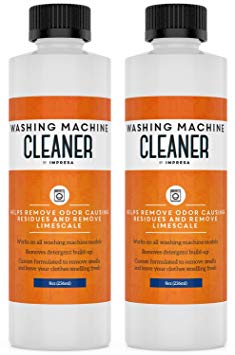 2 Pack Washing Machine Cleaner for All Washers (Top Load, Front Load, HE and Non-HE) Compatible with Maytag, Whirlpool, Kenmore Made in USA - Four Uses