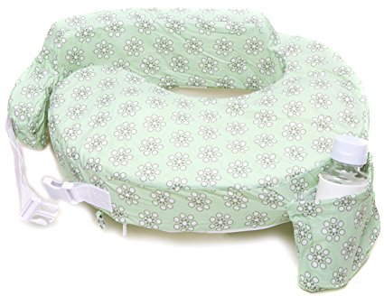 Zenoff Products Nursing Pillow, Sage Dotted Daisies, Green