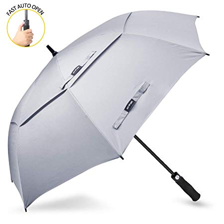 ZOMAKE Automatic Open Golf Umbrella 62/68 Inch - Large Rain Umbrella Oversize Windproof Umbrella Double Canopy for Men