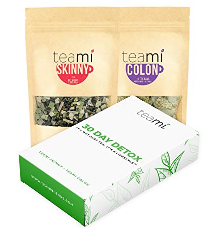 Natural Detox Tea to Teatox- Skinny Tea by Teami Blends That aids in Weight Loss Tea and Cleanse - Suppress Cravings - Boost Metabolism - Raise Natural Energy - Reduce Stomach Bloat