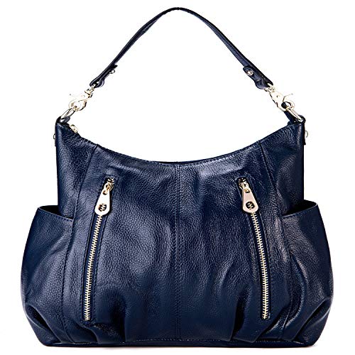 GRM Genuine Leather Shoulder Bag Hobo Handbag Crossbody Bag for Women Ladies