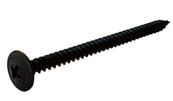 Small Parts 0816YPMB #8 x 1" Phillips Modified Truss Head Fine Thread Drywall Screw Fully Threaded Black Ox (Pack of 100)