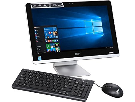 Flagship Acer Aspire 19.5" Full HD All-in-One Desktop - Intel Quad-Core N3150 Up to 2.08GHz, 4GB RAM, 500GB HDD, DVDRW, Webcam, HDMI, WLAN, Bluetooth, Windows 10 (Certified Refurbished)