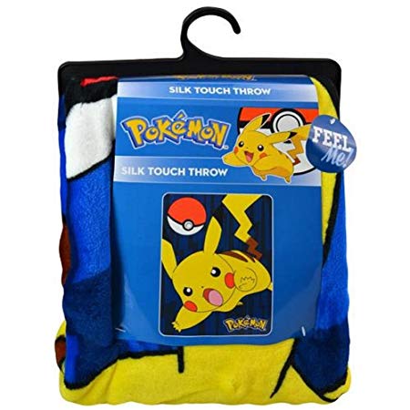 Pokemon Pokémon Pikachu 46x60 Silk Touch Throw Blanket, 46"x 60", Multicolor