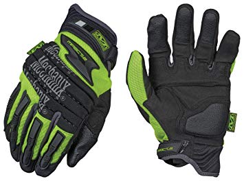 Mechanix Wear - Hi-Viz M-Pact 2 Gloves (Large, Black/Fluorescent Yellow)