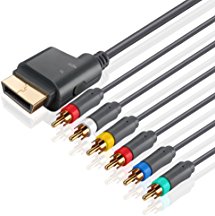 TNP Xbox 360 AV Component Composite Cable Premium HDTV Video & RCA Stereo Cable with SPDIF Audio Out for Microsoft Xbox 360 and Xbox 360 Slim Supports High-Definition Audio & Video Gaming [Xbox 360]