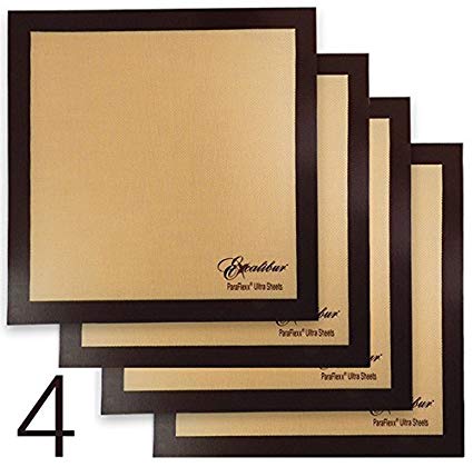 4 X ParaFlexx Ultra Silicone 14x14 Non-Stick Fruit Leather Paraflexx Sheet: use with Excalibur