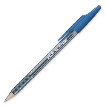 Pilot The Better Ballpoint Stick Pens, Fine Point, Blue Ink, Dozen Box (36011)