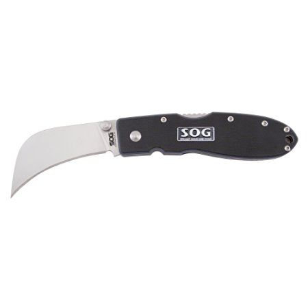SOG Specialty Knives & Tools EL40-CP Contractor IV Folding Knife, Black