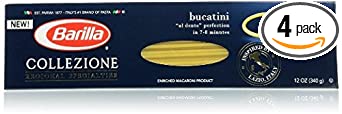 Barilla Collezione Pasta, Bucatini, 12 Ounce (Pack of 4)