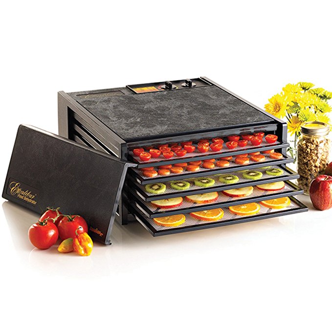 Excalibur 3526TB 5-Tray Dehydrator with Timer, Black