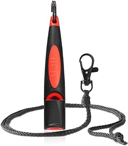 ACME Dog Whistle No. 211.5 (Update 2023) with Free Whistle Band in Matte Black, Alpha, Ideal for Callback, Long Range, Frequency Standardised (Black/DG Orange)