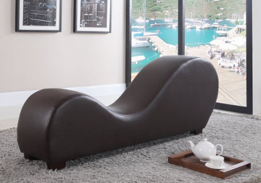 Modern Bonded Leather chaise Lounge Yoga Chair