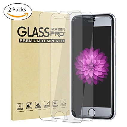 iPhone 7 Plus Screen Protector 2 Pack Tempered Glass Screen Protectors 0.3mm 9H Premium Anti-Scratch Anti-Fingerprint Oil Smudge for Apple iPhone 7 Plus(iPhone 7 Plus)