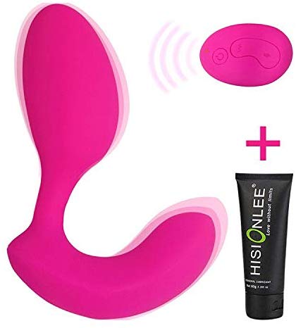Dual Motor G-Spot Stimulator Anal Vibrator with Wireless Remote Sex Toy for Male Female Couples Silicone Clitoris Vagina Prostate Massager (Rose)