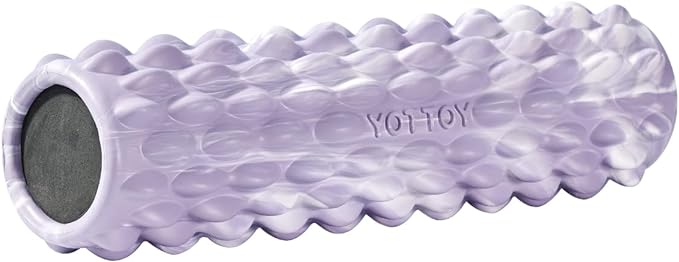YOTTOY Long Foam Roller Innovative Crocodile Texture,Deep Tissue Massage Design Provide Effective Back Pain Relief and Relaxation for Fitness, Physical Therapy, Yoga and Pilates