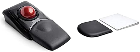 Kensington Expert Wireless Trackball Mouse (K72359WW) & ErgoSoft Wrist Rest for Slim Mouse/Trackpad, Black (K52803WW)