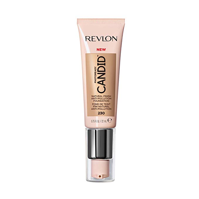 Revlon PhotoReady Candid Natural Finish Foundation, with Anti-Pollution, Antioxidant, Anti-Blue Light Ingredients, without Parabens, Pthalates and Fragrances; Bare.75 Fluid Oz