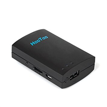 HooToo Wireless Hard Drive Companion Micro SD Card Reader Wireless Router Access Point with 3000mAh External Battery Pack Charger - TripMate Mini
