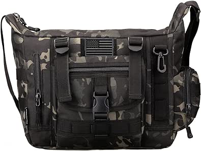 ArcEnCiel Tactical Messenger Bag Men Military MOLLE Sling Shoulder Pack Briefcase