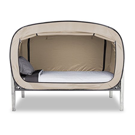 Privacy Pop Bed Tent (Twin) - TAN