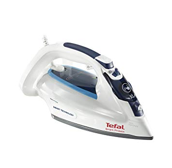 Tefal FV4980 Smart Protect Steam Iron, 2600 W, White/Blue