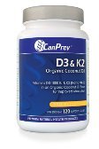D3 K2 - Organic Coconut Oil Base-120 softgels Brand: CanPrev