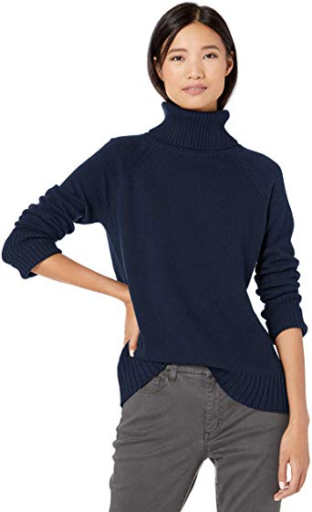 Amazon Brand - Goodthreads Women's Wool Blend Jersey Stitch Turtleneck Sweater