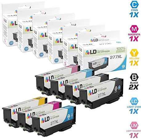 LD Remanufactured Ink Cartridge Replacements for Epson 277XL High Yield (2 Black, 1 Cyan, 1 Magenta, 1 Yellow, 1 Light Cyan, 1 Light Magenta, 7-Pack)