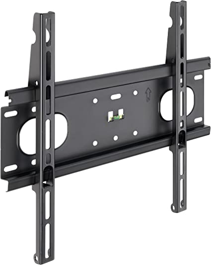 Meliconi SlimStyle 400 F, Ultra Thin Fixed Wall Mount for Flat Screen TVs from 32 '' to 80 '', VESA 200x200,300x300, 400x400, Black