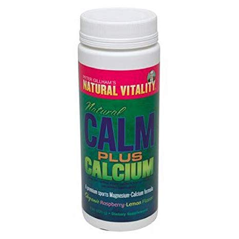 Natural Vitality Calm Plus Calcium Raspberry Lemon 8 Ounce, Magnesium Calcium Drink